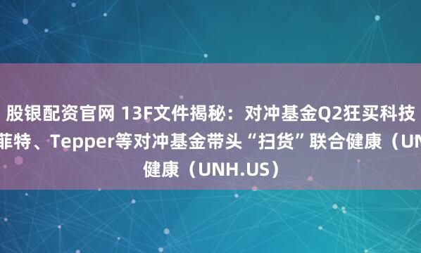 股银配资官网 13F文件揭秘：对冲基金Q2狂买科技股！巴菲特、Tepper等对冲基金带头“扫货”联合健康（UNH.US）