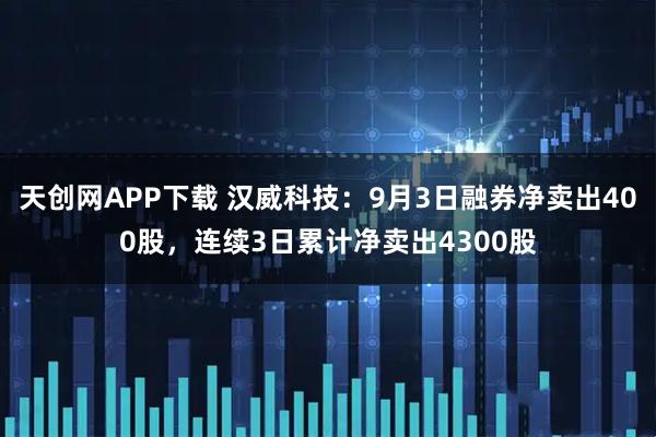 天创网APP下载 汉威科技：9月3日融券净卖出400股，连续3日累计净卖出4300股