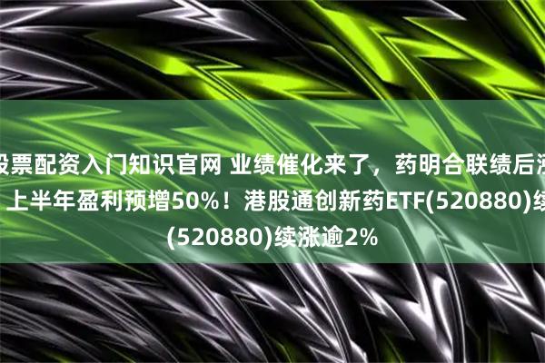 股票配资入门知识官网 业绩催化来了，药明合联绩后涨超10%，上半年盈利预增50%！港股通创新药ETF(520880)续涨逾2%